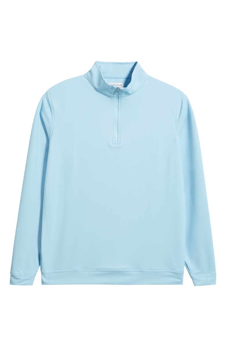 Peter Millar Perth Bird
s Eye Performance Quarter Zip Pullover, Alternate, color, Seaport Blue
