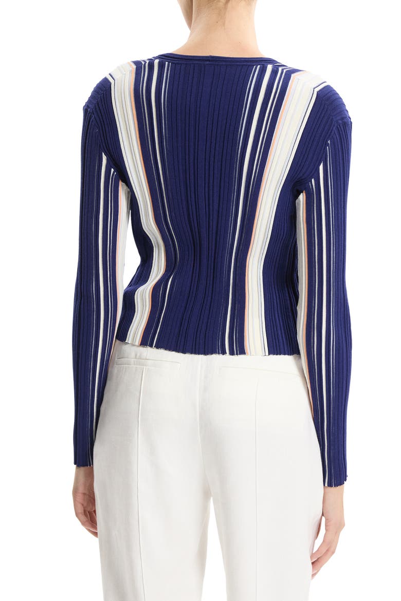 Berk Rib Cardigan, Alternate, color, NAVY MULTI