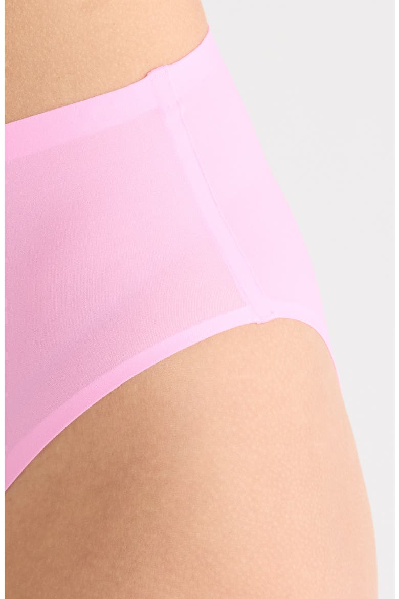 Soft Stretch High Cut Briefs, Alternate, color, PEONY PINK