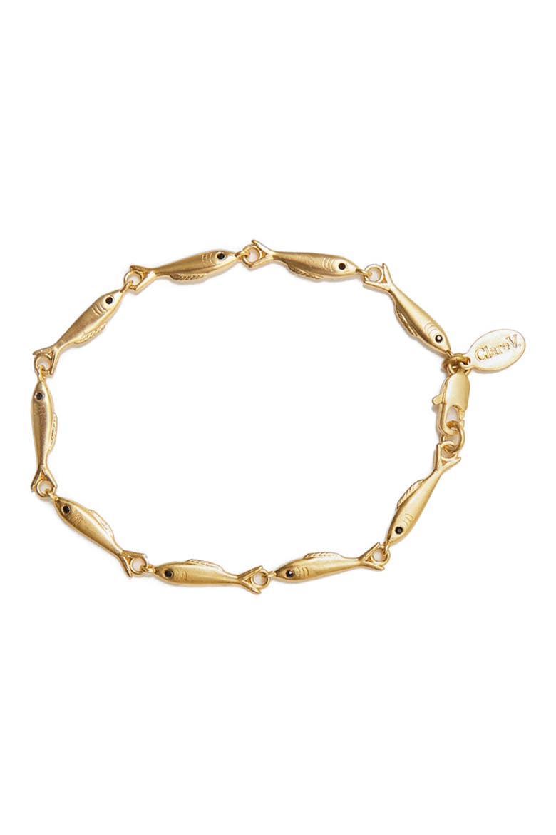 Sardine Link Bracelet, Main, color, VGOLD