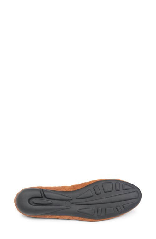Paul Mayer Best Cap Toe Ballet Flat In Brown