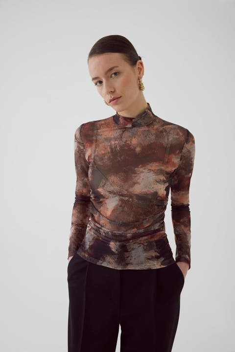 Aldo Tulle Knit Blouse