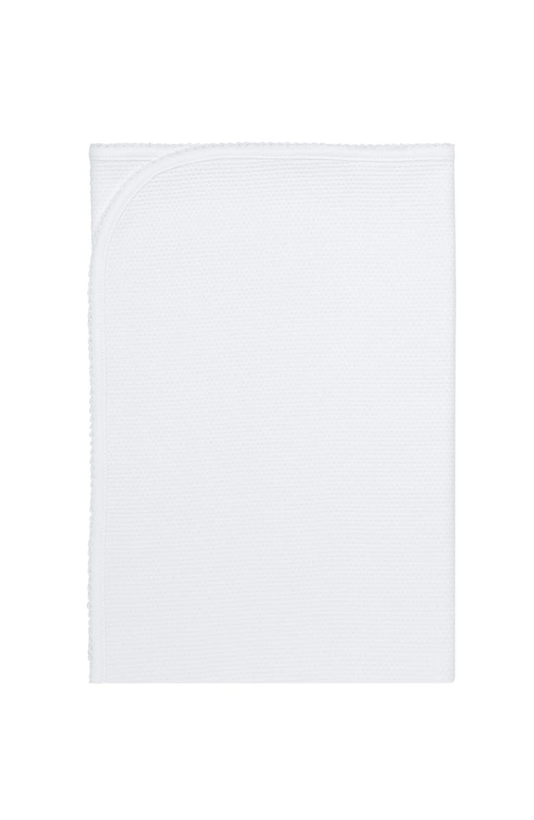 Nellapima White Bubble Baby Blanket - Baby, Alternate, color, White With Pink Trim