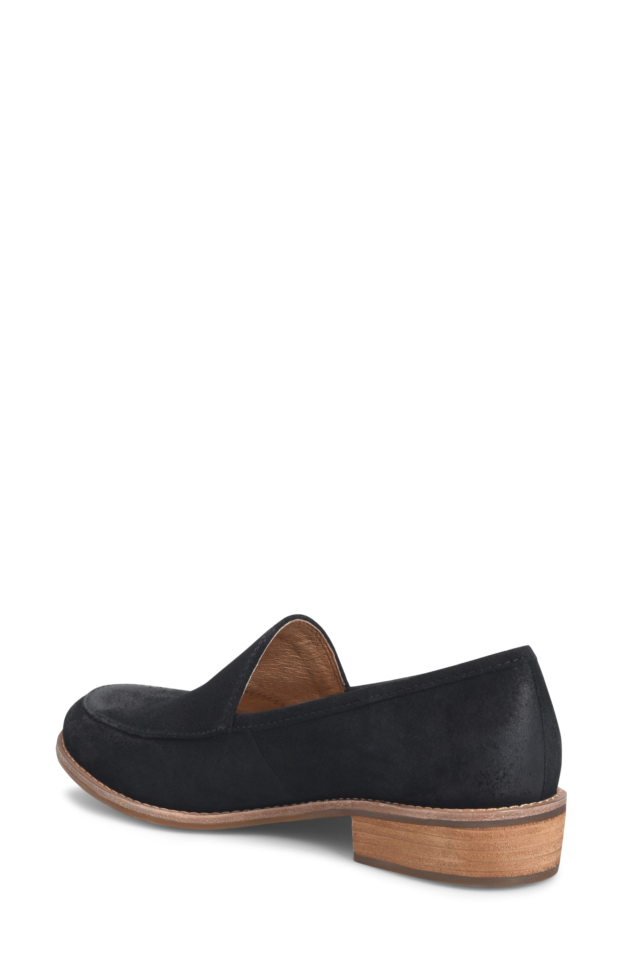 Söfft Napoli Loafer, Alternate, color, Black Suede
