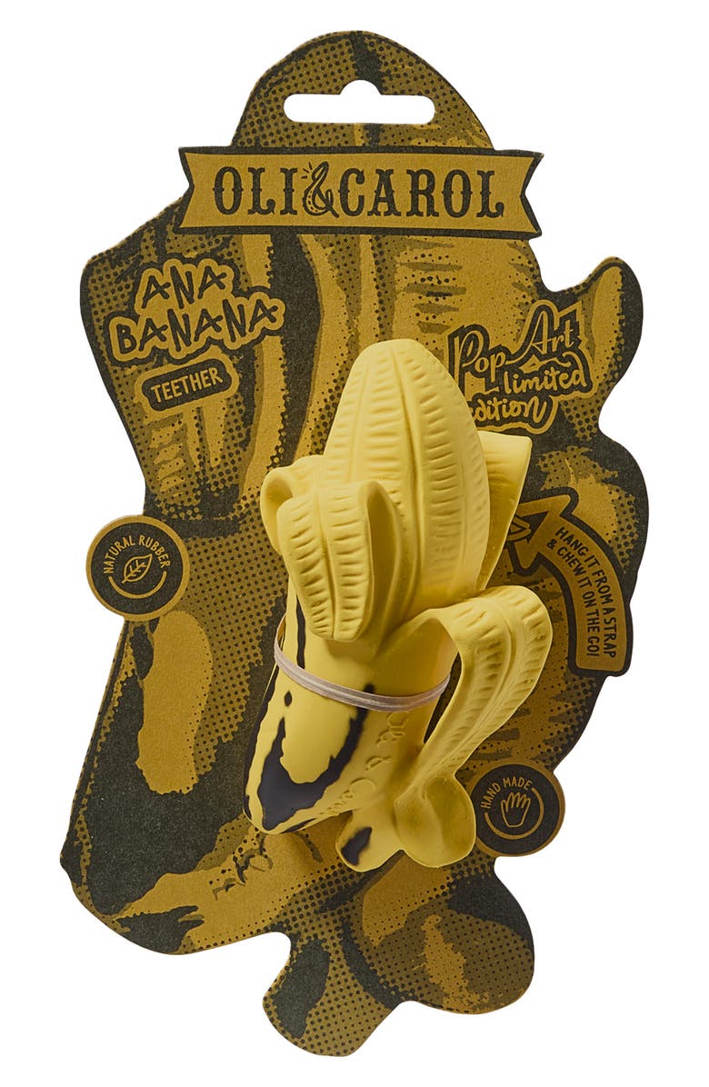 Oli&Carol Ana Banana Pop Art Toy/Teether, Alternate, color,