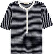 Madewell Stripe Elbow Sleeve Henley
