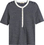 Madewell Stripe Elbow Sleeve Henley