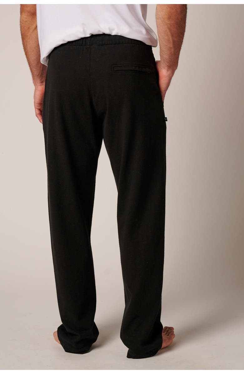 LEISURE LAB Cotton Loung Pant, Alternate, color, Onyx