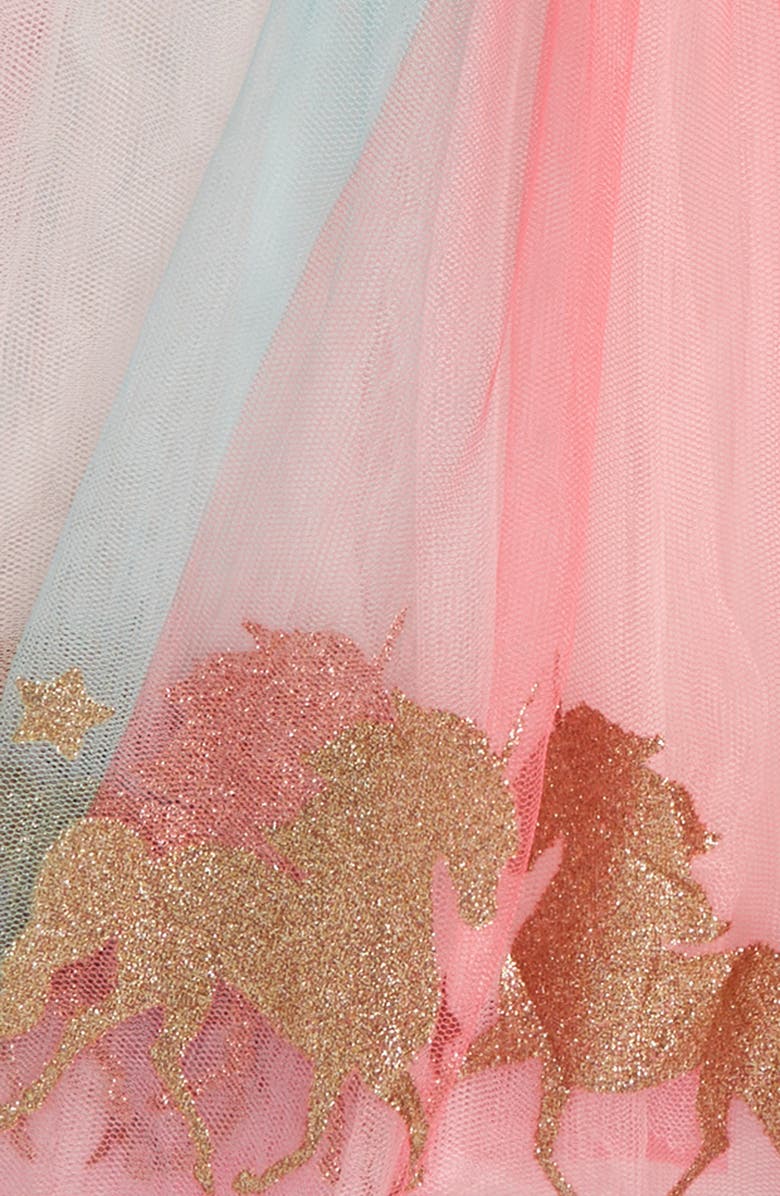 Zunie Rainbow Sleeveless Mesh Tutu Dress, Alternate, color,