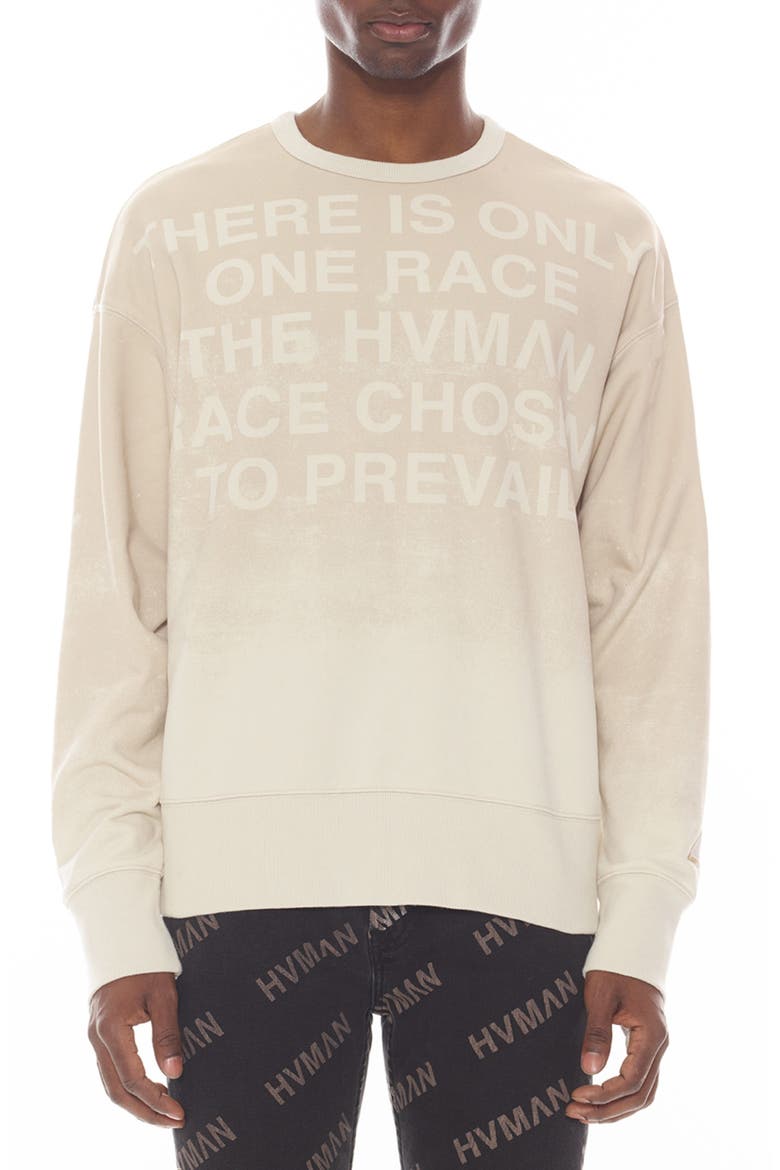 Cotton Graphic Sweatshirt, Main, color, CREAM