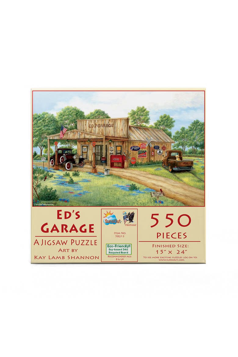 Ed's Garage 550 piece Jigsaw Puzzle for Adults, Alternate, color, Multicolor
