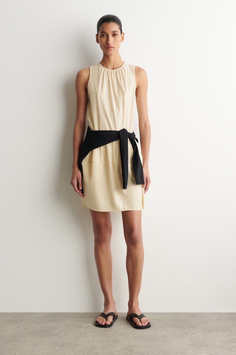 Paneled Mini Dress, Main, color, BUTTER YELLOW