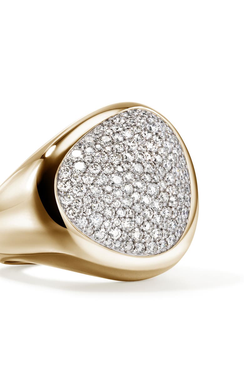 John Hardy Pebble Ring, Gold, Diamonds, Alternate, color, 