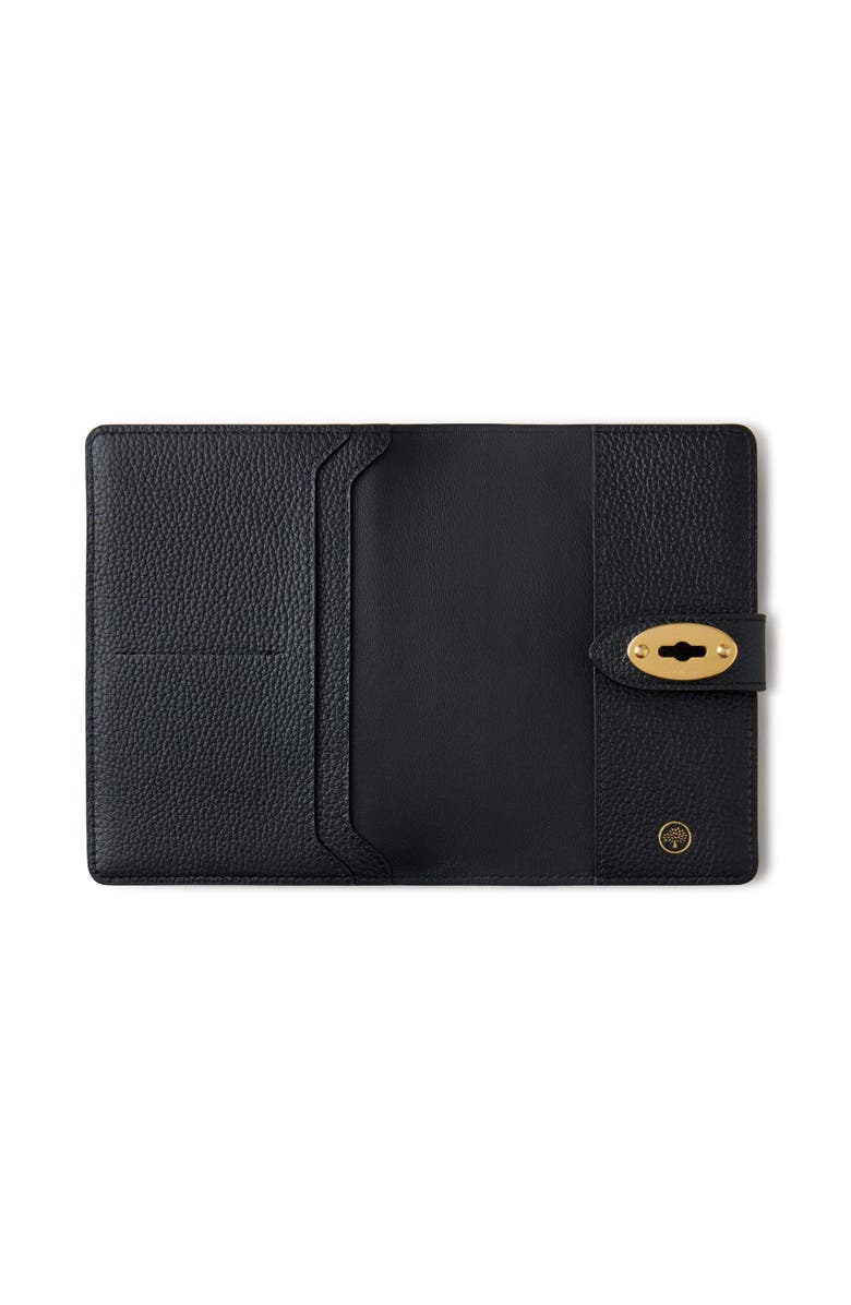 Mulberry Darley Passport Cover, Alternate, color, Black