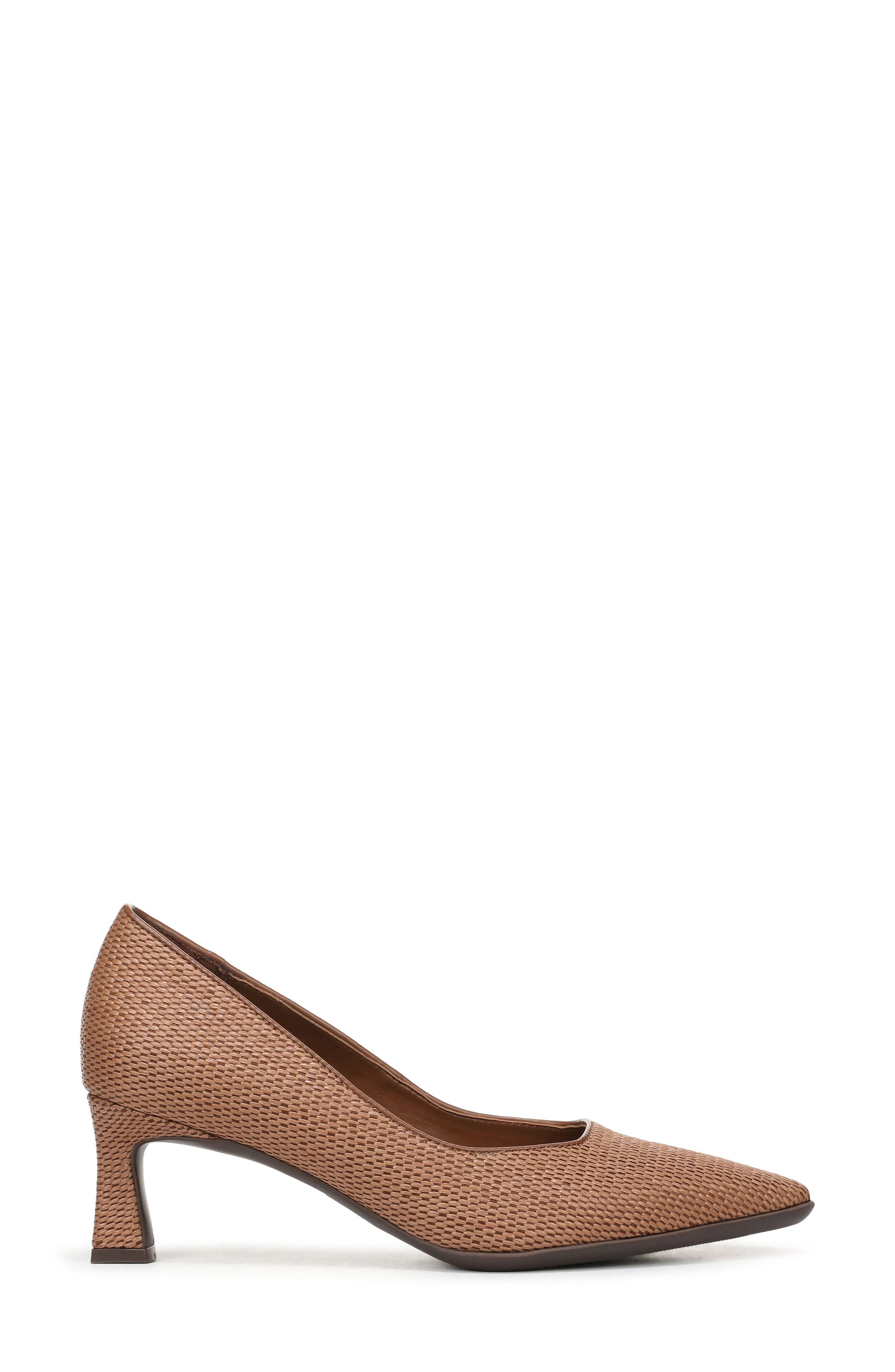 Naturalizer Tylan Pump, Alternate, color, Walnut Brown Faux Raffia