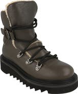 FERRAGAMO Elimo Genuine Shearling Leather Boot