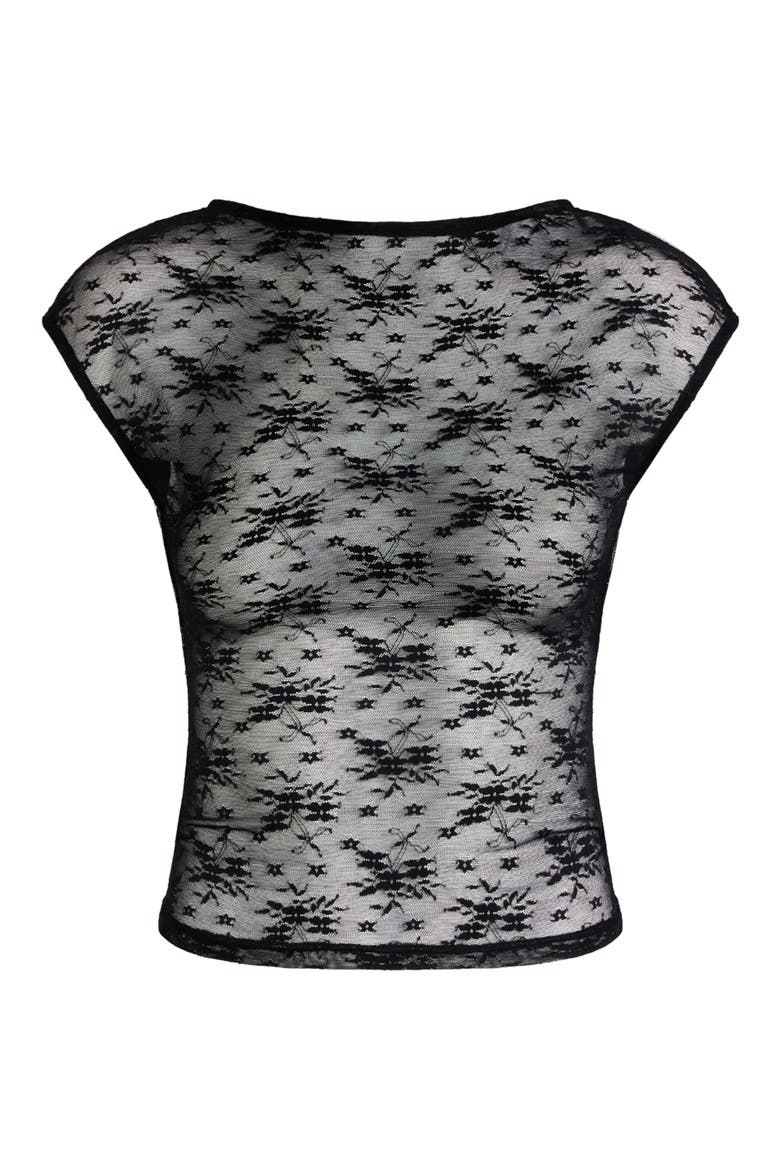 Uno Open Back Top, Alternate, color, LICORICE