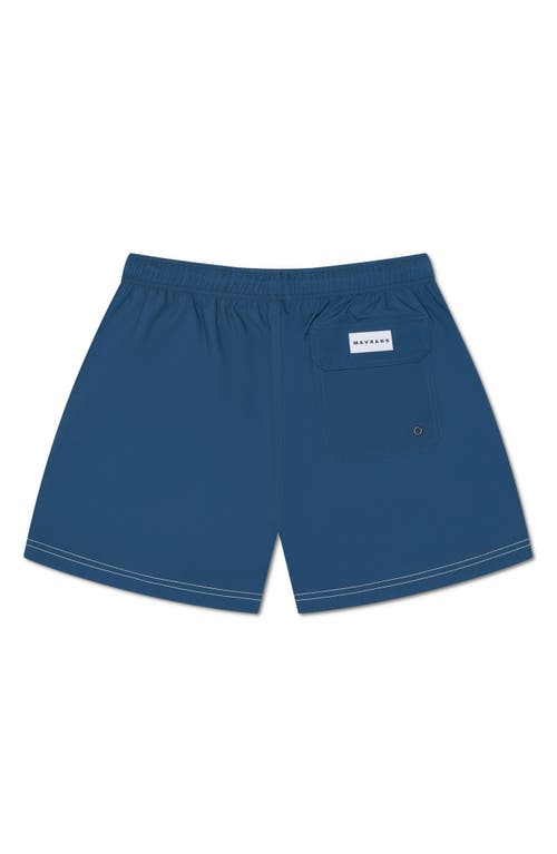 Mavrans Western Waterproof Swim Trunks In Blue