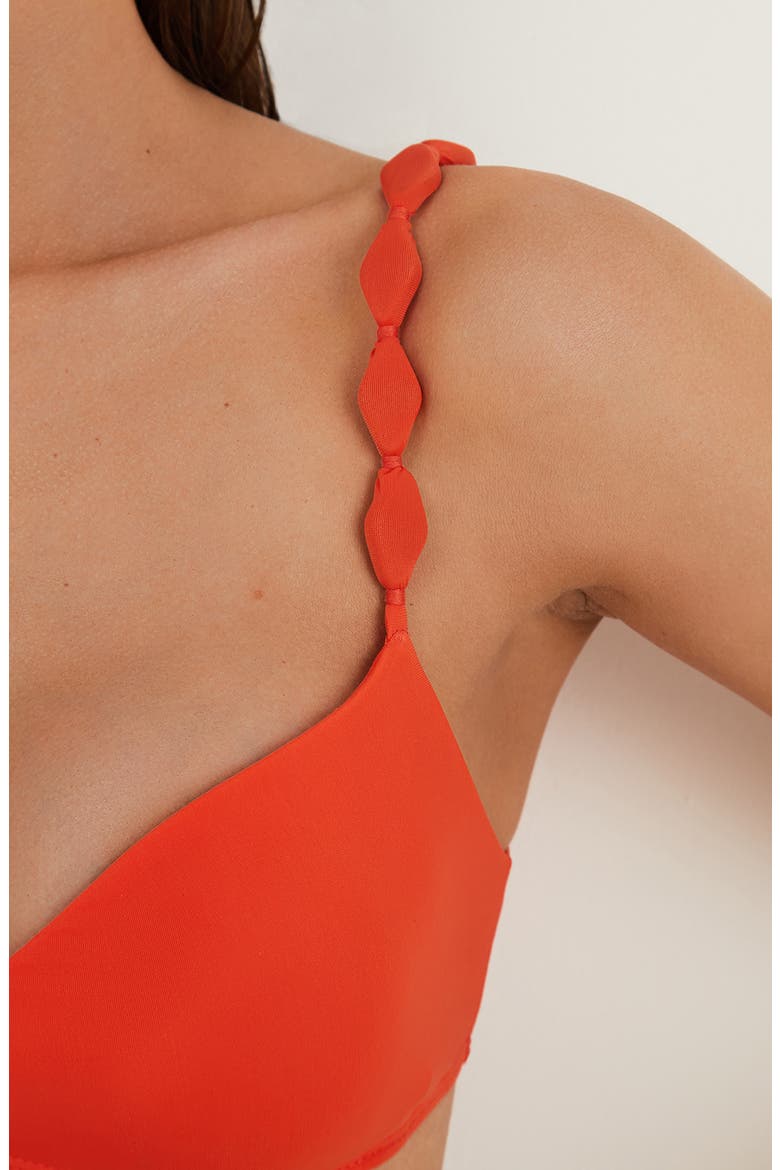 Alexa Vivian Bikini Top, Alternate, color, ORANGE