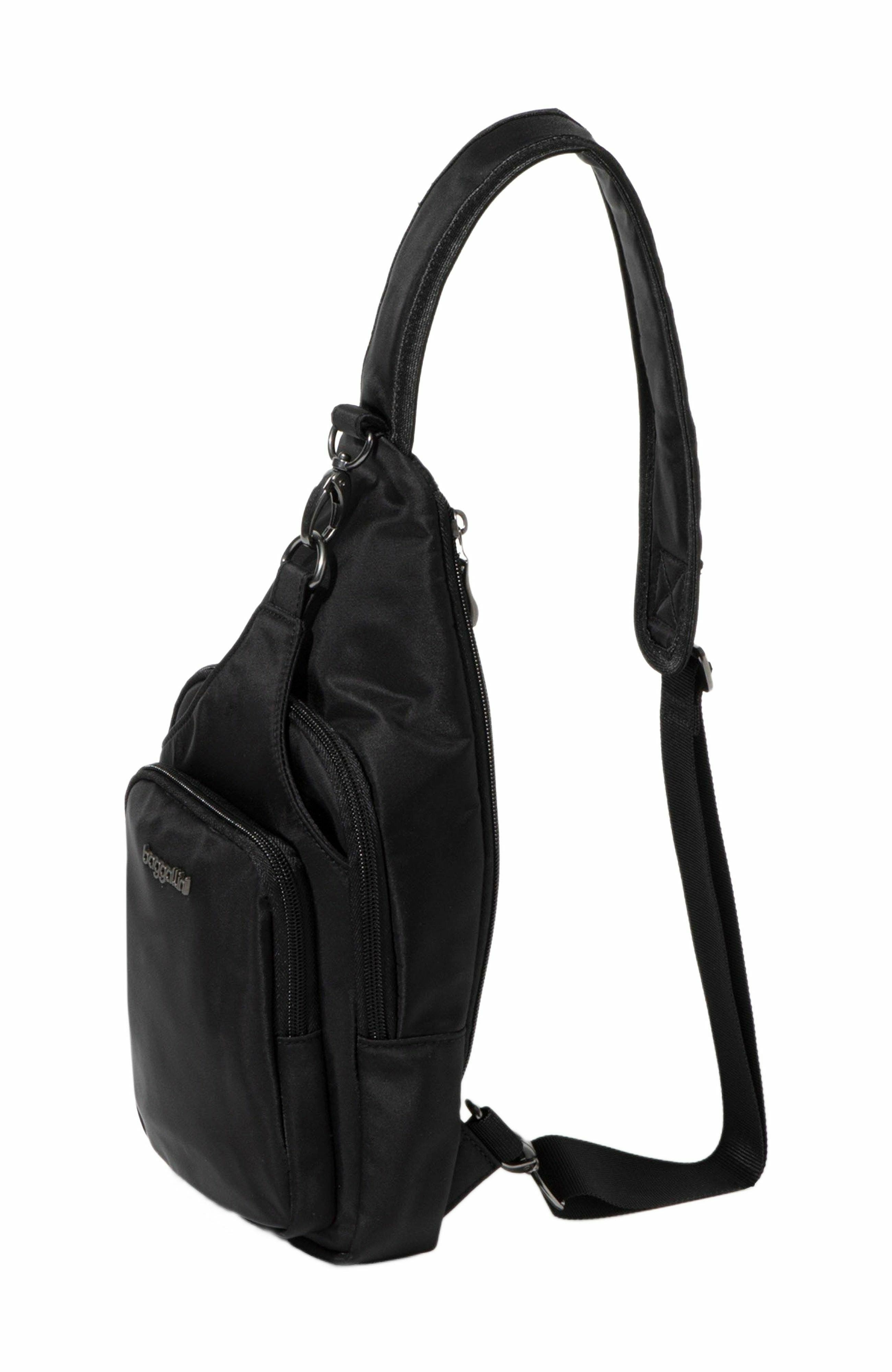 BAGGALLINI Central Park Sling Bag, Alternate, color, Black
