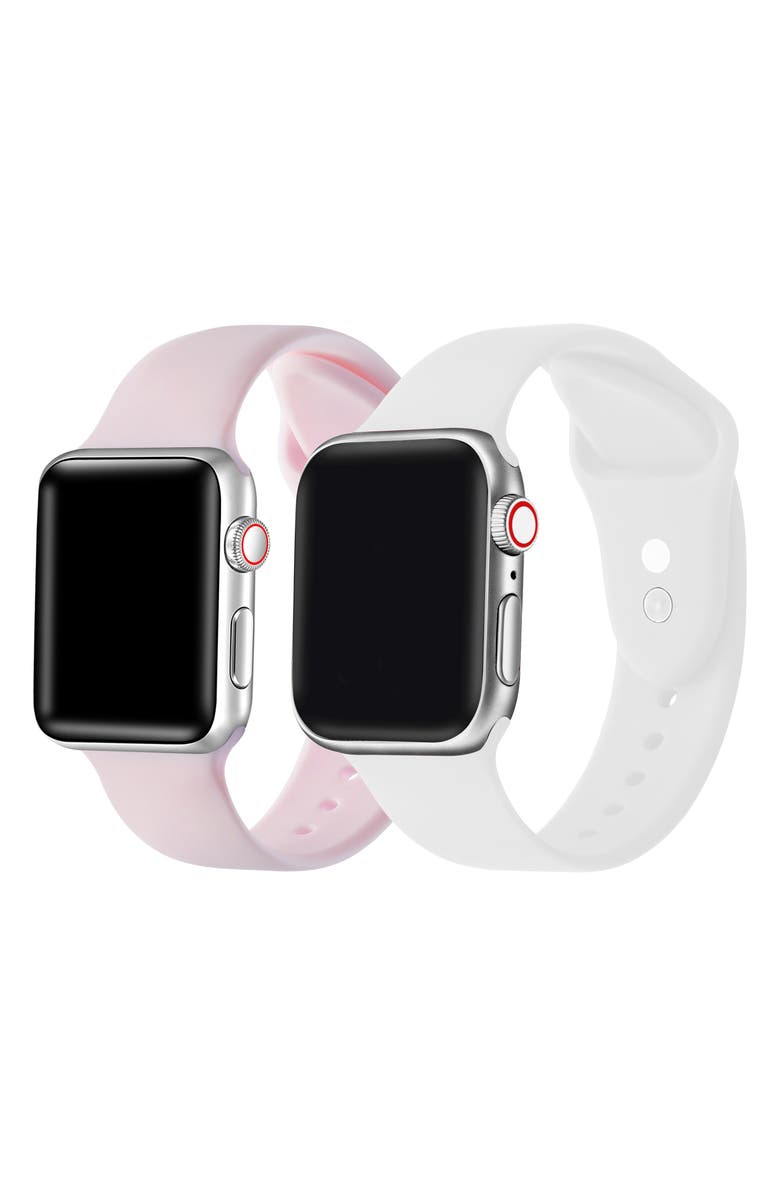 Posh Tech Assorted 2-Pack Silicone Apple Watch<sup>®</sup> Watchbands, Main, color, 