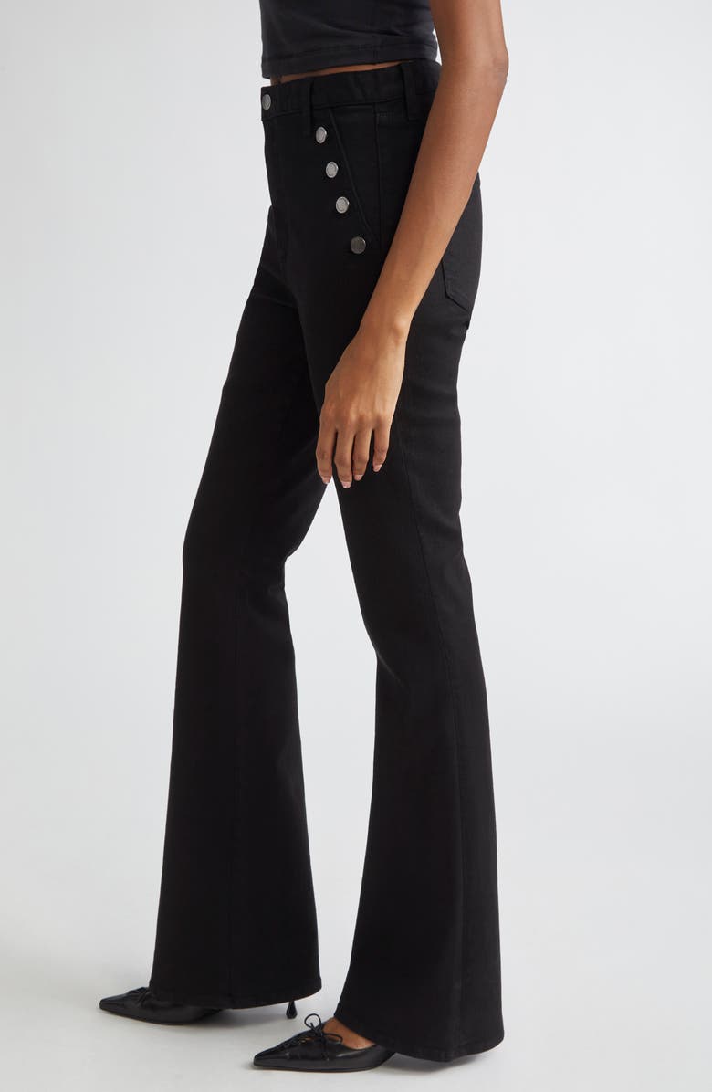 Ramy Brook Helena Button Jeans, Alternate, color, Black