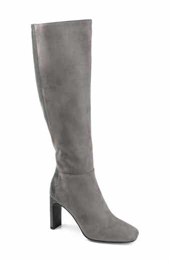 JOURNEE COLLECTION Elisabeth Croc Embossed Tall Boot