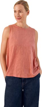 Celtic & Co. Crew Neck Pleat Back Tank Top