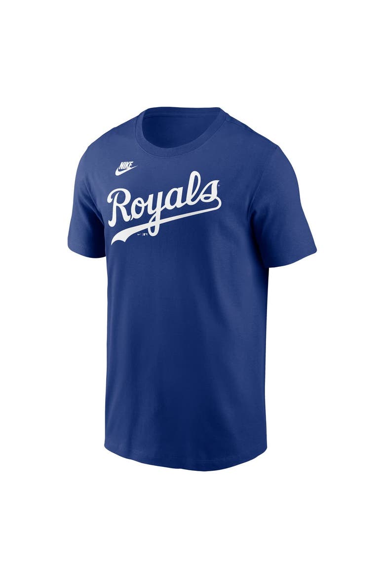 Men's Nike Royal Kansas City Royals Cooperstown Wordmark T-Shirt, Alternate, color, Royal