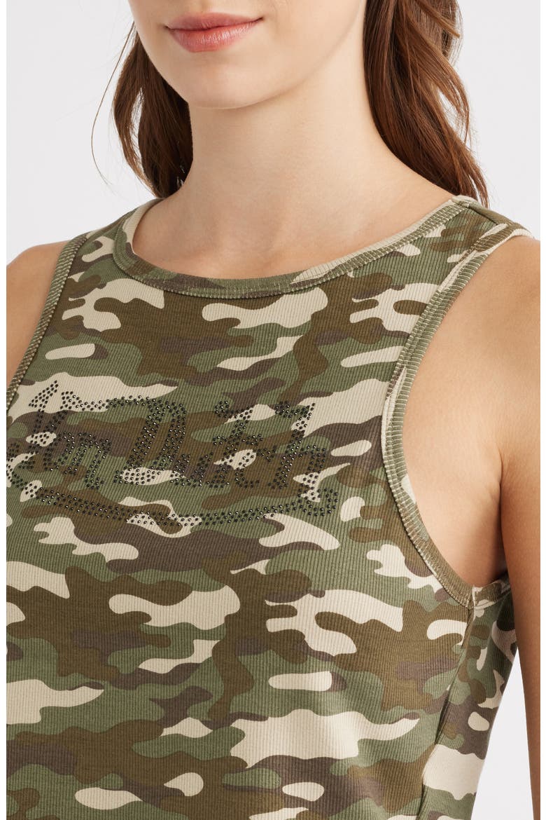 Camo Ribbed Tank, Alternate, color, OLIVE NIGHT CAMO