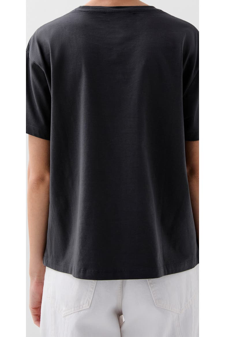 Blurry Skull Tee, Alternate, color, Darkgrey