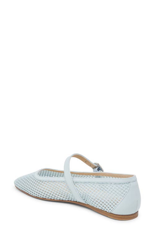 Dolce Vita Rodni Mary Jane Flat In Light Blue Woven Mesh