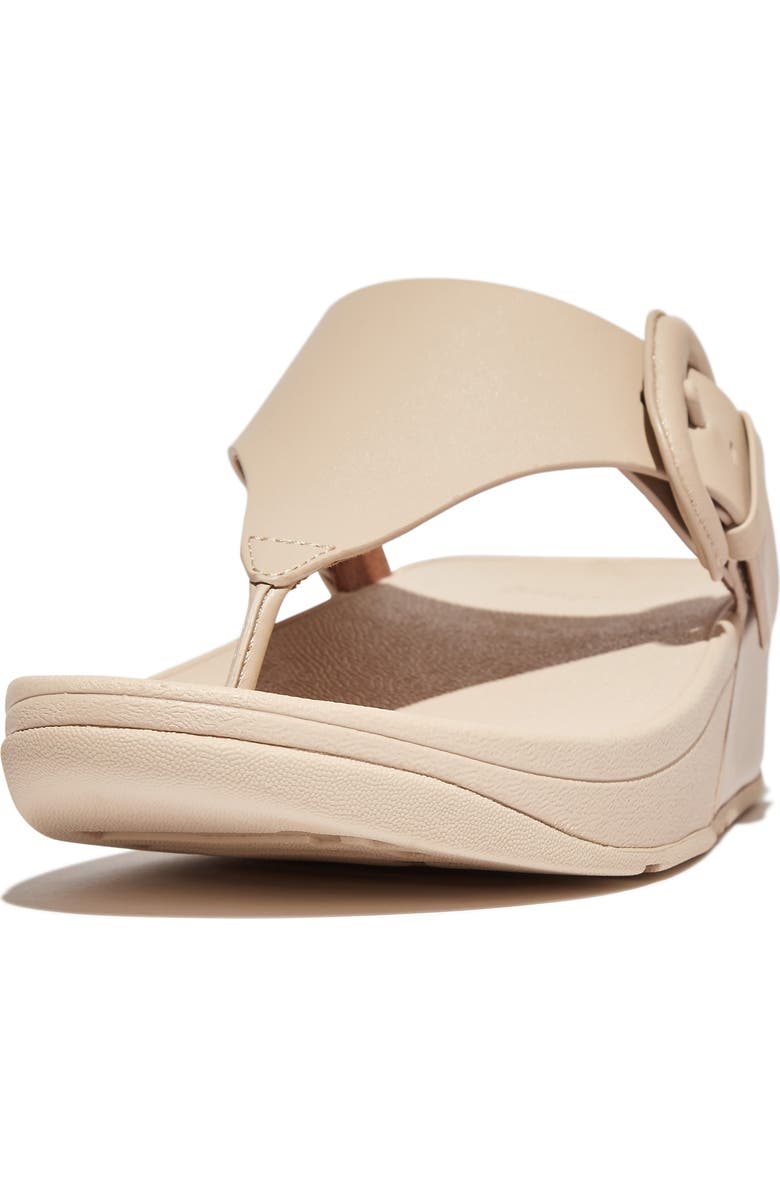 FitFlop Lulu Covered Buckle Wedge Sandal, Main, color,