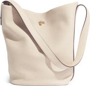 Tory Burch Slim Lock Leather Bucket Bag