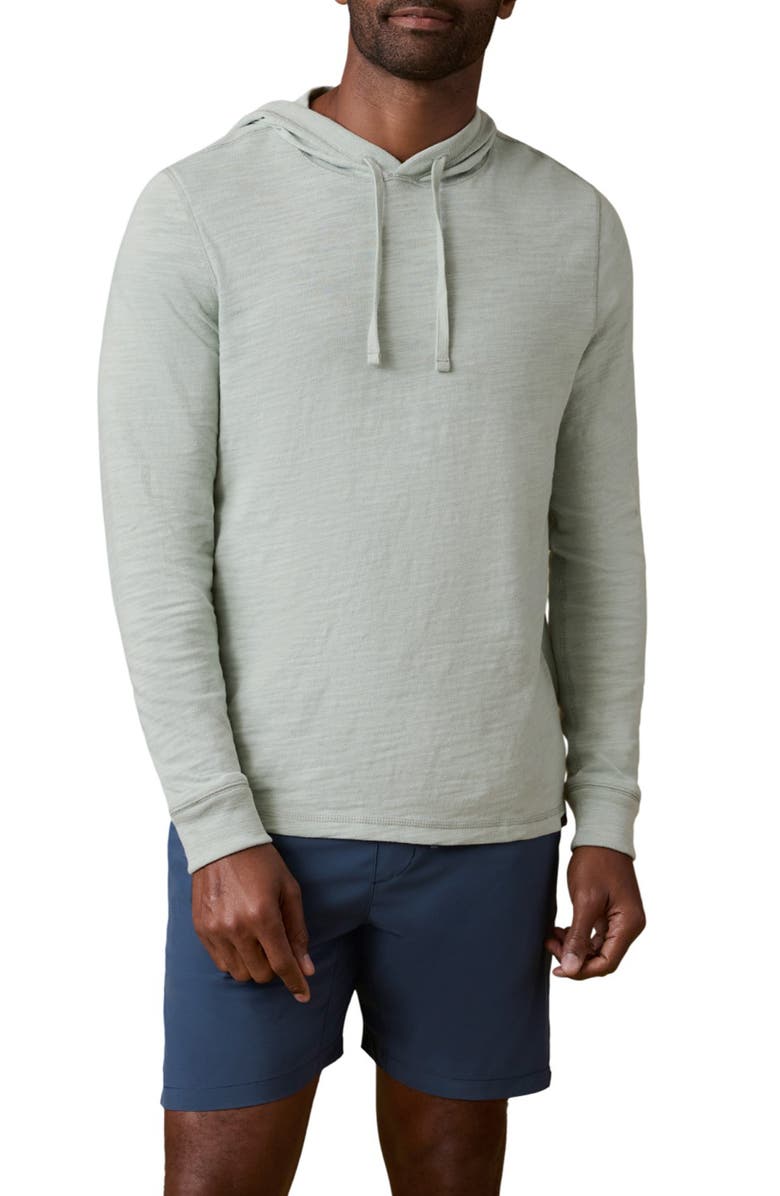 Faherty Sunwashed Organic Cotton Slub Hoodie, Main, color, Sea Break