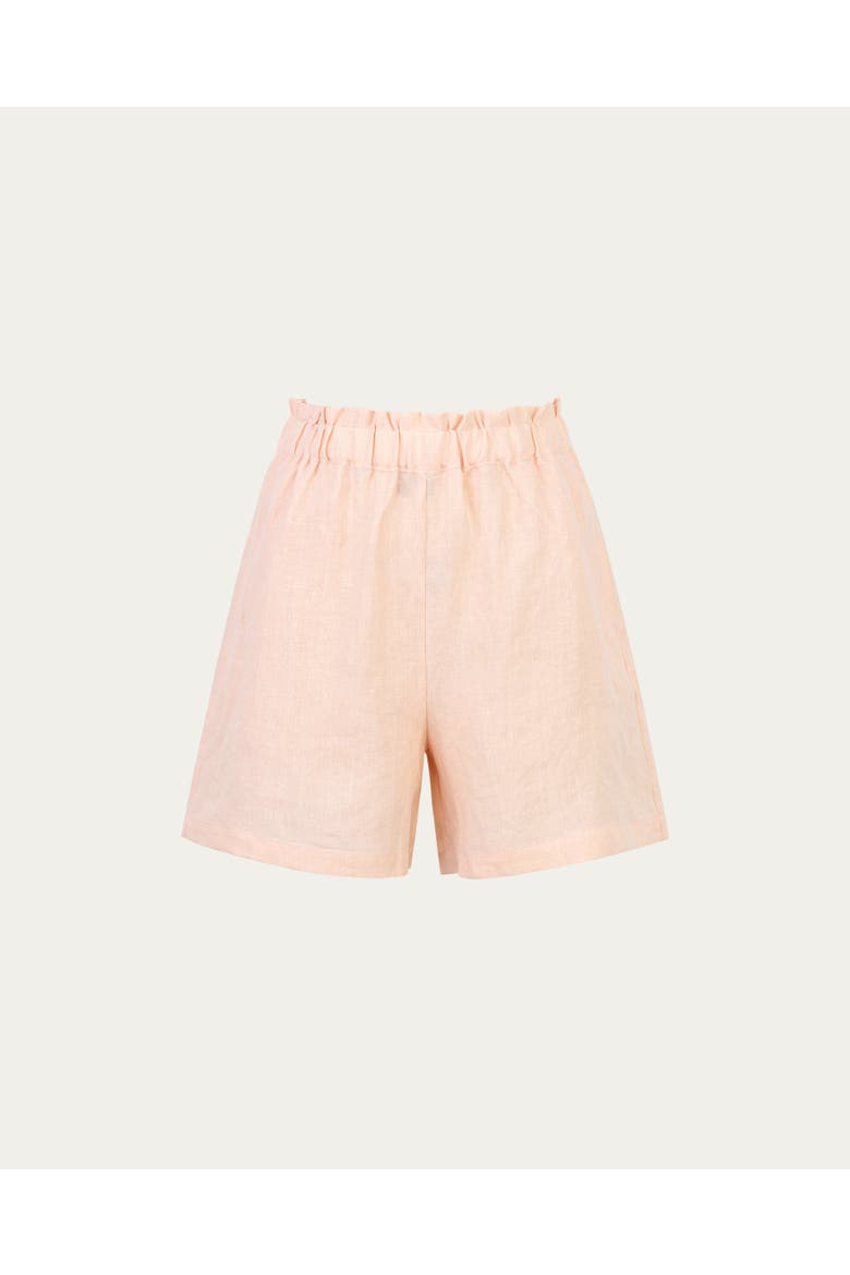 Hemp Pull-on Shorts, Alternate, color, Peach