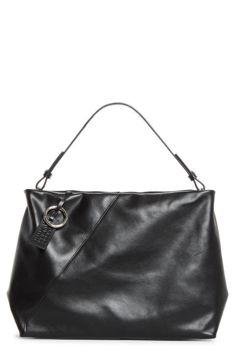Folded Leather Shoulder Bag