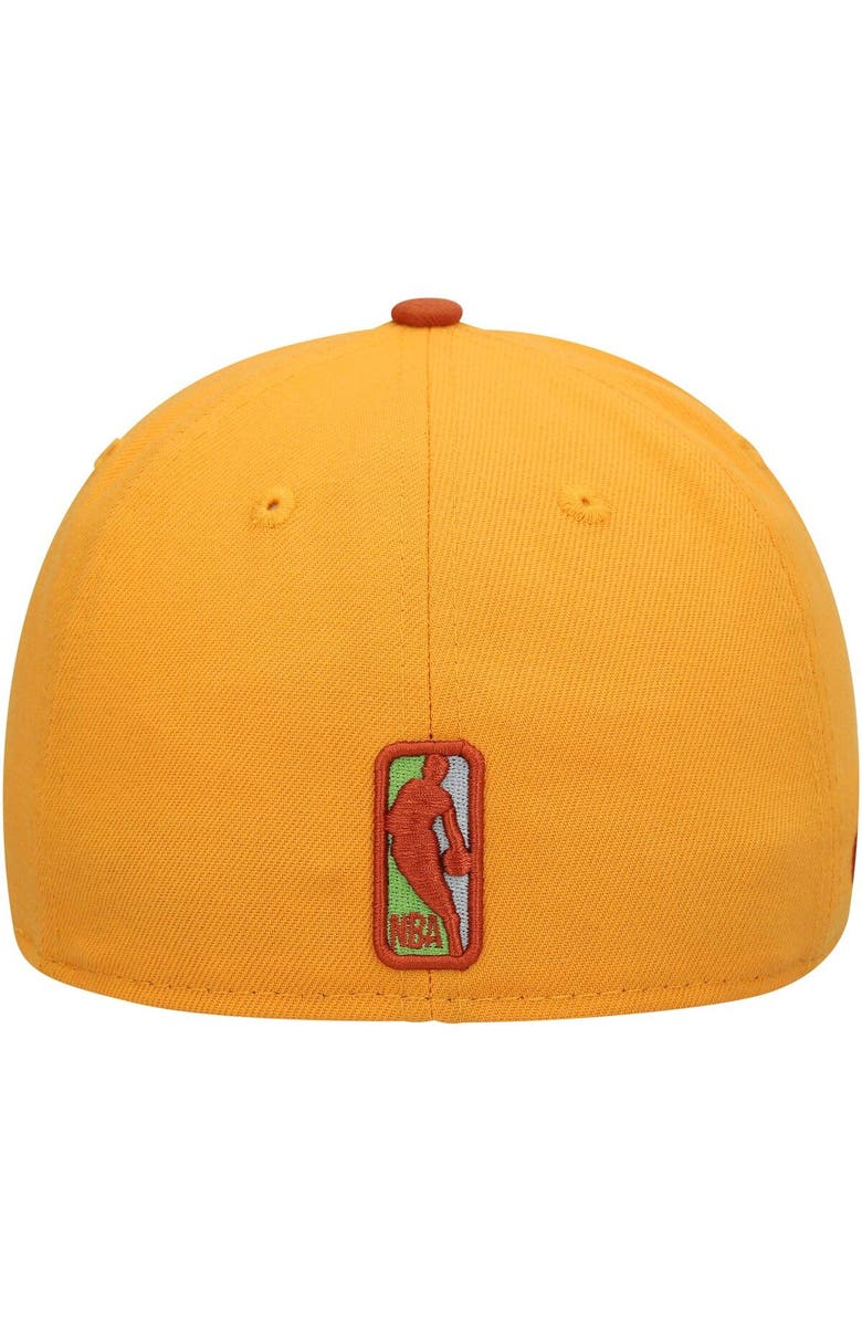 New Era Men's New Era Gold/Rust Portland Trail Blazers 59FIFTY Fitted Hat, Alternate, color, 