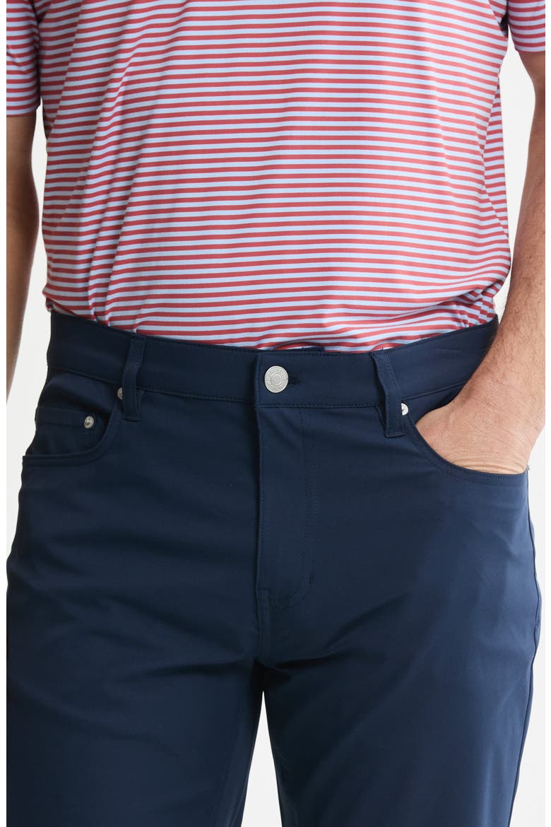 Straight Leg Stretch 5-Pocket Pants, Alternate, color, NAVY