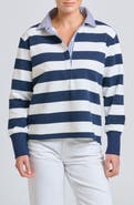 SHIRTY Rugby Stripe Cotton Sweatshirt