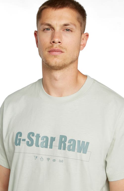 G-star Symbols Print Loose Organic Cotton Graphic T-shirt In Gs Mercury