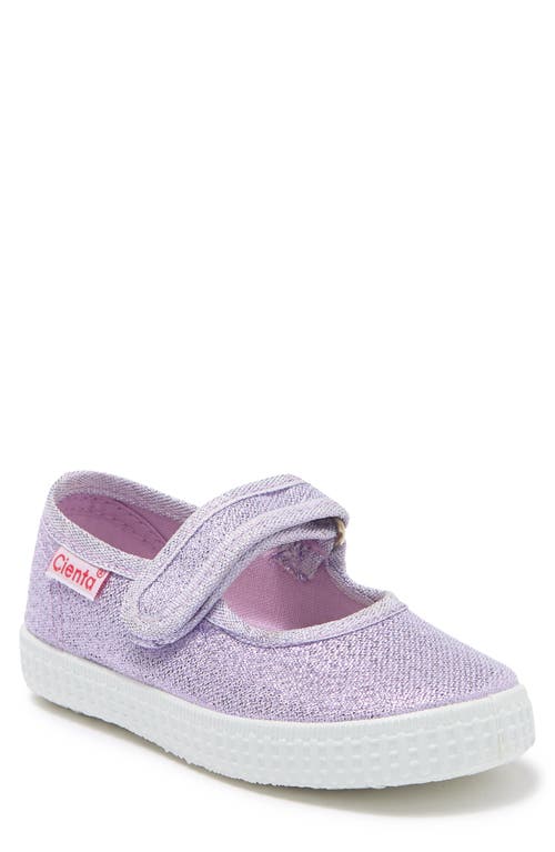 Cienta Mary Jane Sneaker in Lilac Metallic 