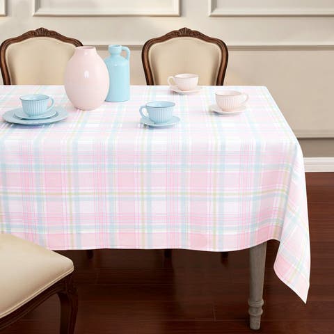 Linen Tablecloth - Palm Beach Plaid