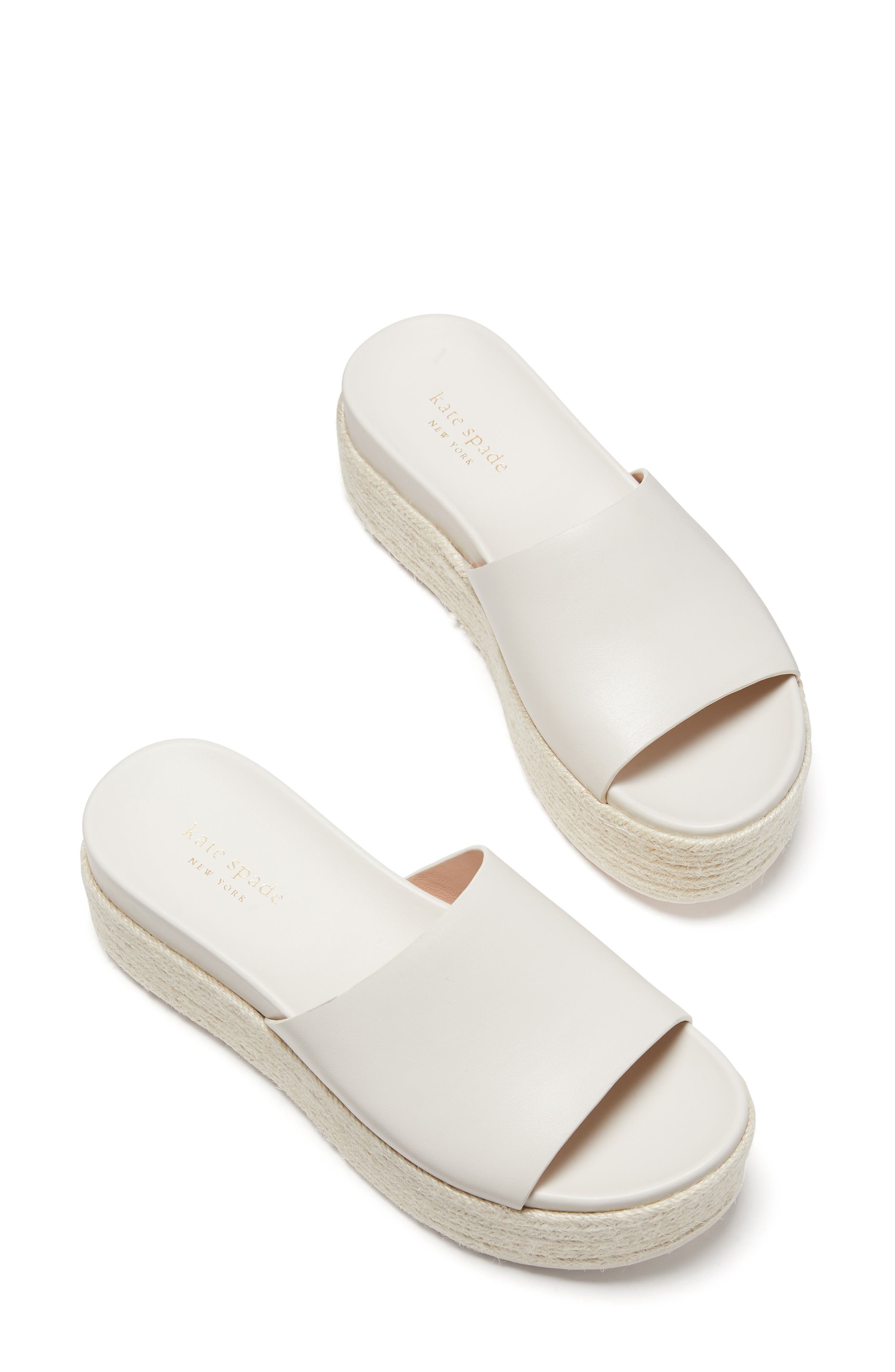 Kate Spade New York zia platform espadrille slide sandal, Alternate, color, 
