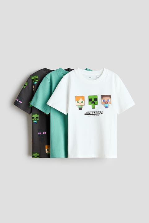 3-pack Printed T-shirts