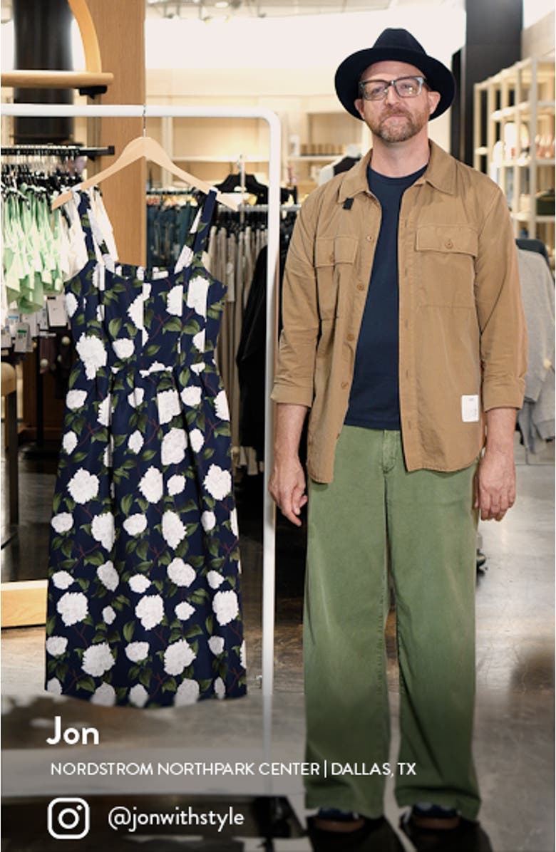 Olena Floral Mikado Midi Cocktail Dress, sales video thumbnail