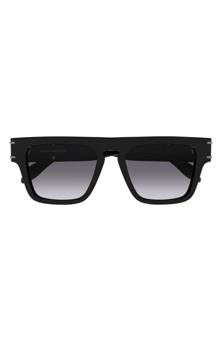 McQueen 52mm Square Sunglasses, Main, color, 