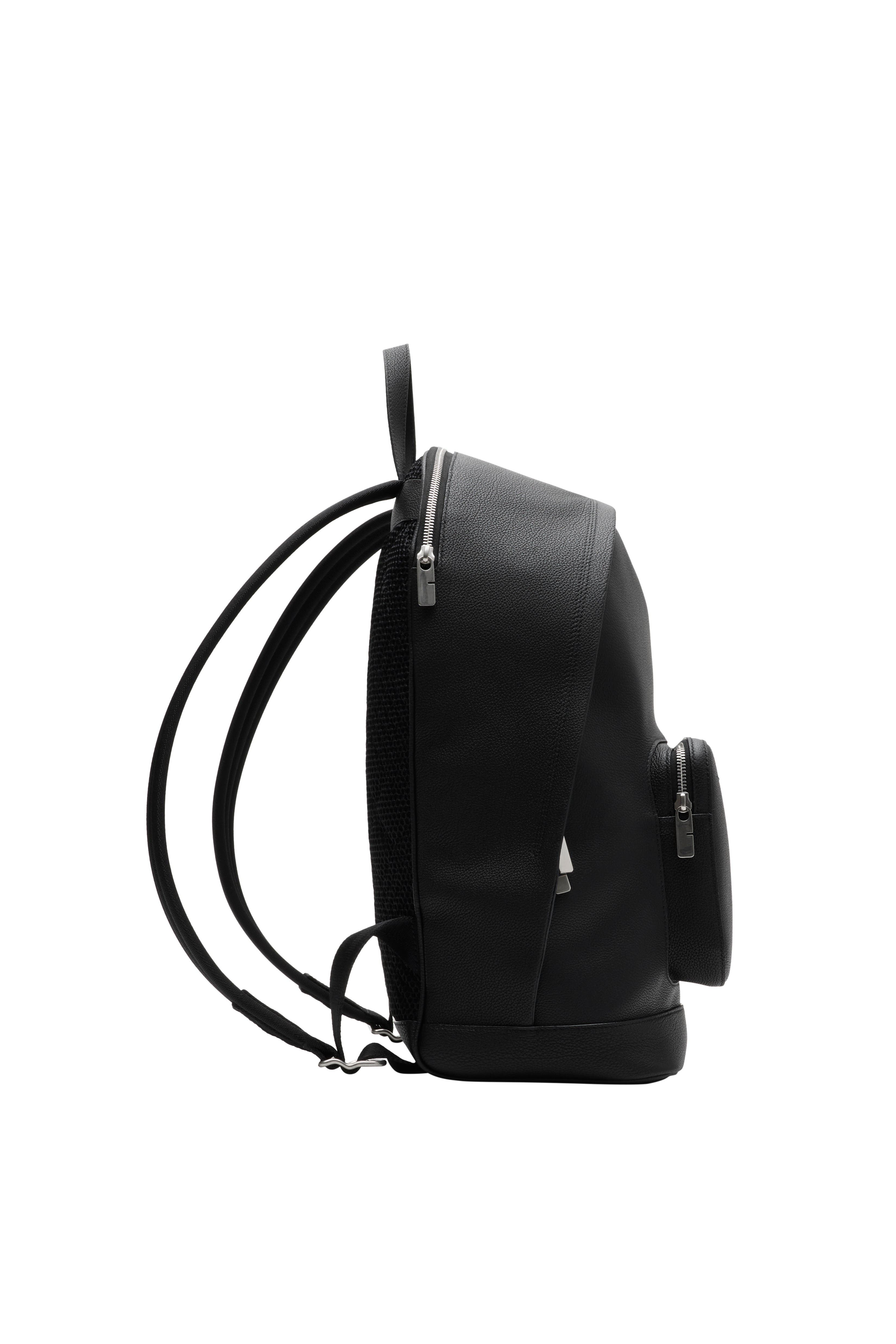 Burberry Knight Stamp Backpack, Alternate, color, Black