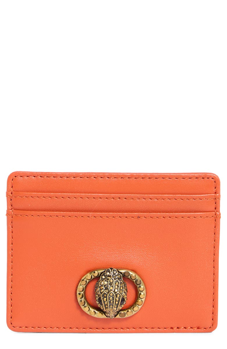 Kurt Geiger London Chelsea Card Holder, Main, color, Orange