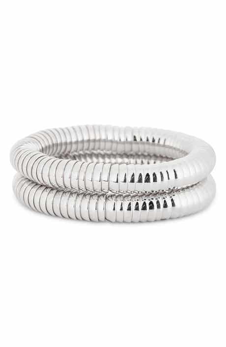 NORDSTROM RACK Set of 2 Disc Stretch Bracelets